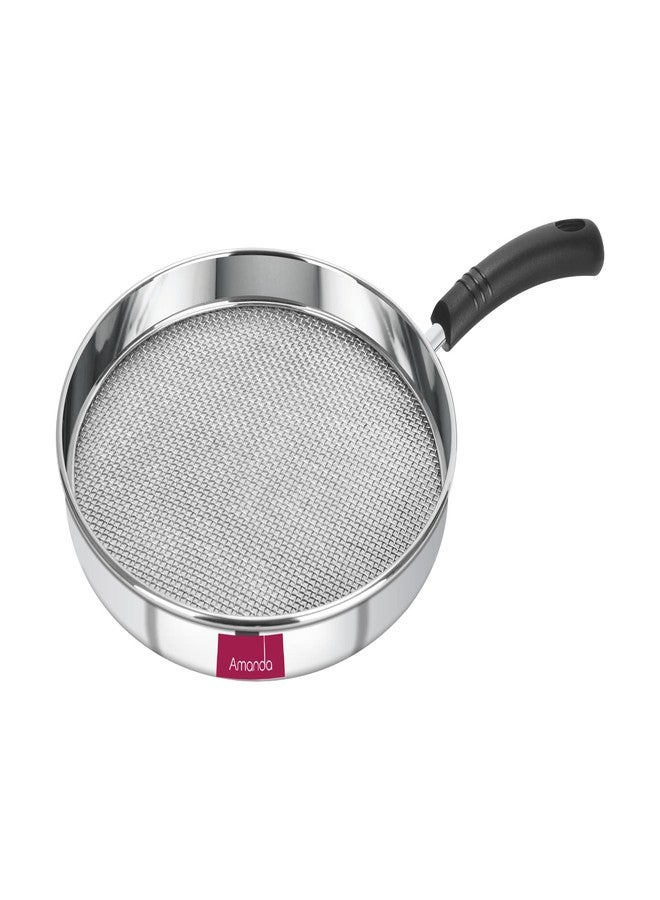 Amanda Stainless Steel Papad Jali Fryer (Roaster) | Multiple use Like Phulka Grill, Grill Tawa Jali for Kitchen | Premium 304 Food Grade | Size no 8 (21cm Diameter) | - Image 1